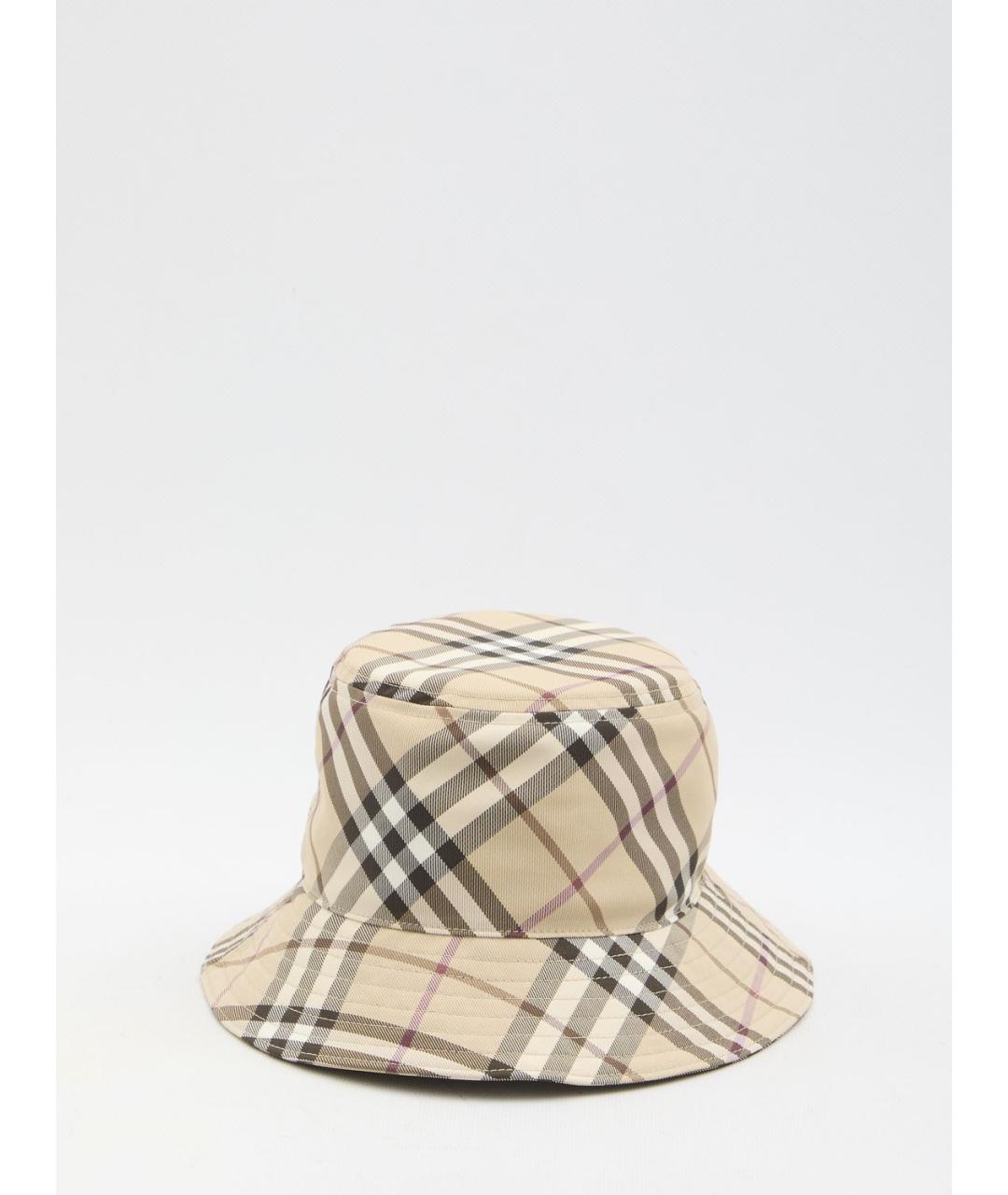 BURBERRY Бежевая синтетическая панама, фото 3