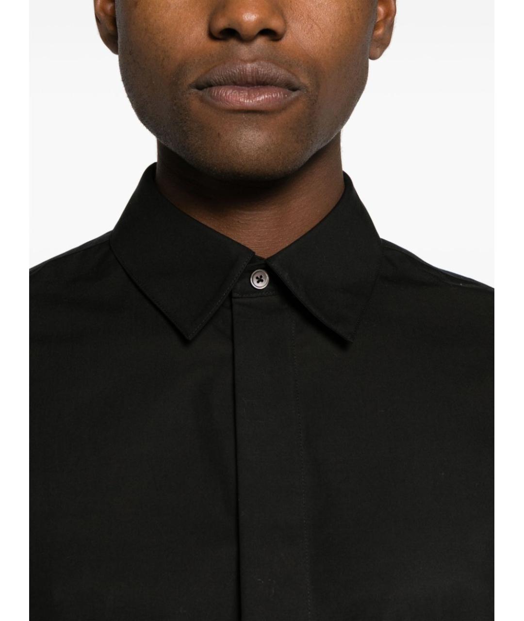 JIL SANDER Черная хлопковая кэжуал рубашка, фото 5