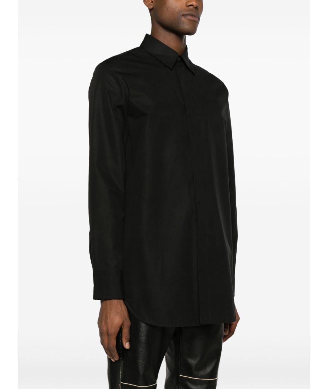 JIL SANDER Черная хлопковая кэжуал рубашка, фото 3