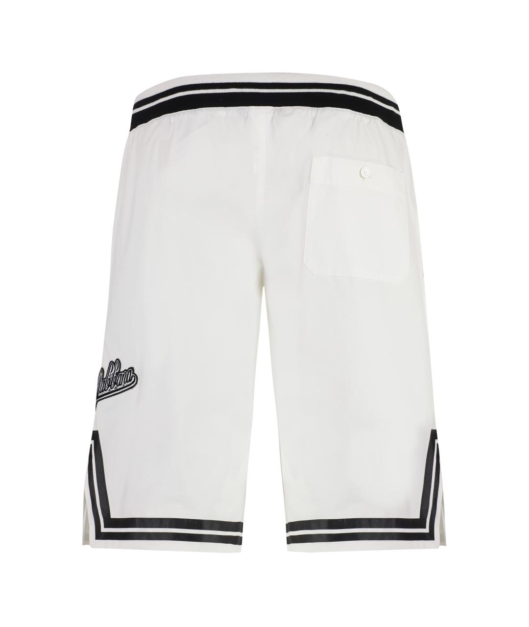 DOLCE&GABBANA Белые хлопковые шорты, фото 2