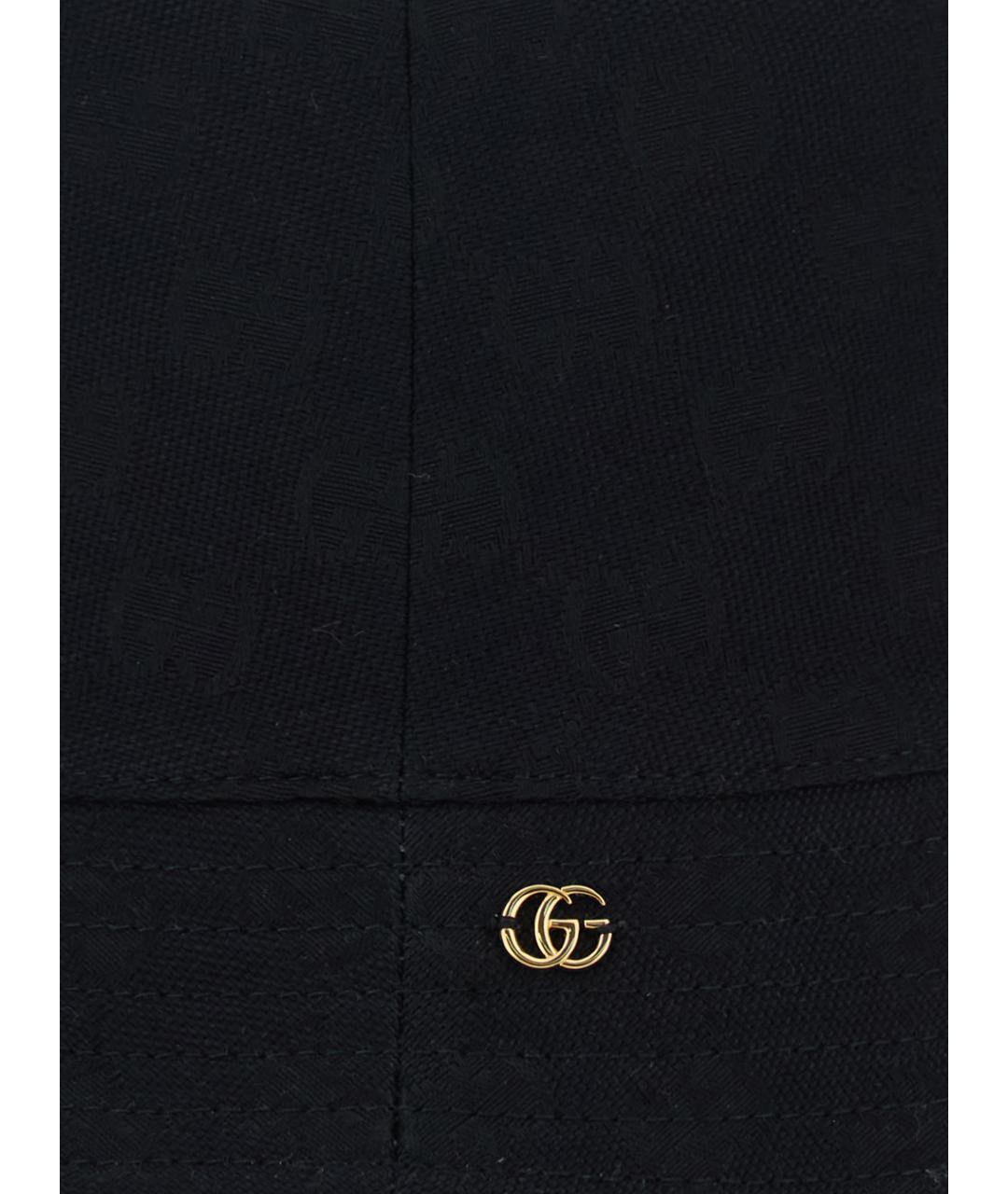 GUCCI Черная хлопковая панама, фото 3