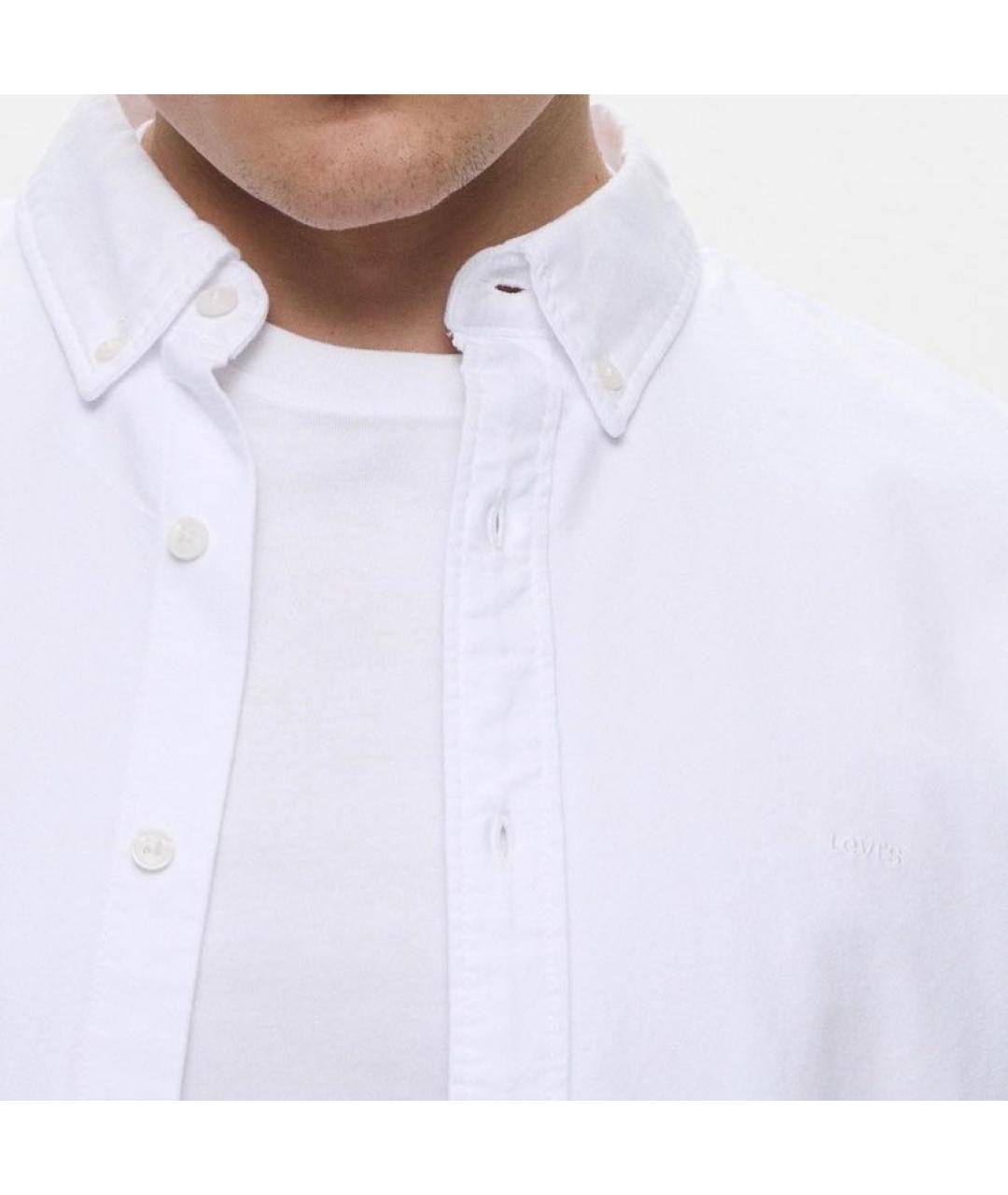 LEVI'S Белая хлопковая кэжуал рубашка, фото 8