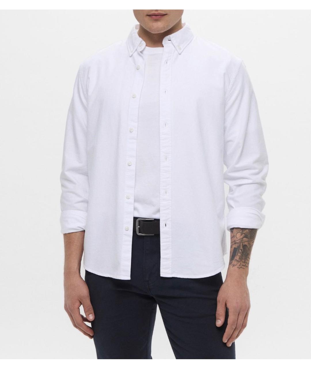 LEVI'S Белая хлопковая кэжуал рубашка, фото 5