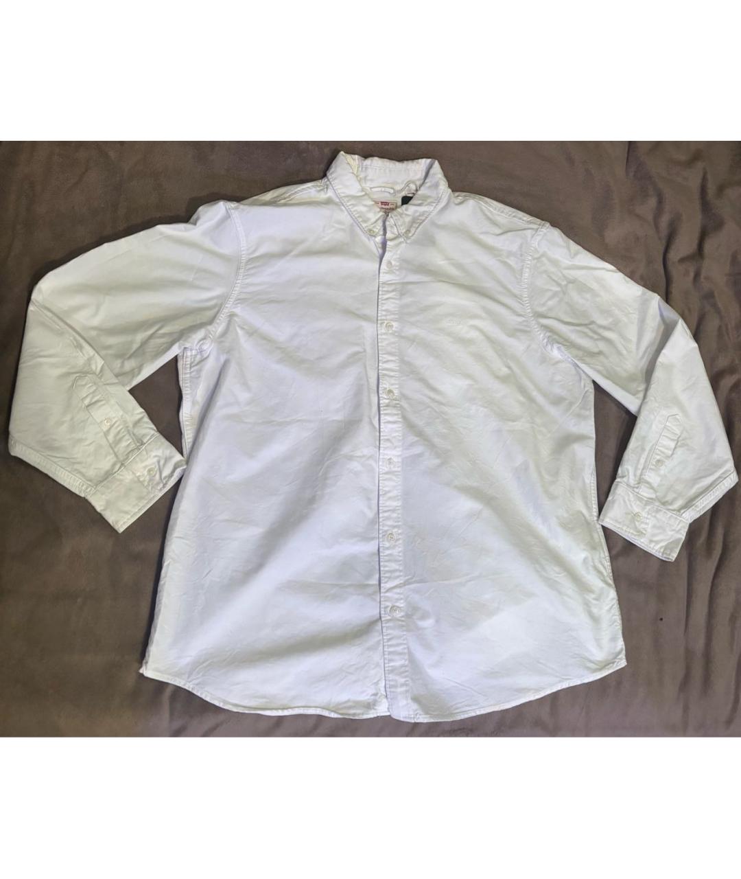 LEVI'S Белая хлопковая кэжуал рубашка, фото 9