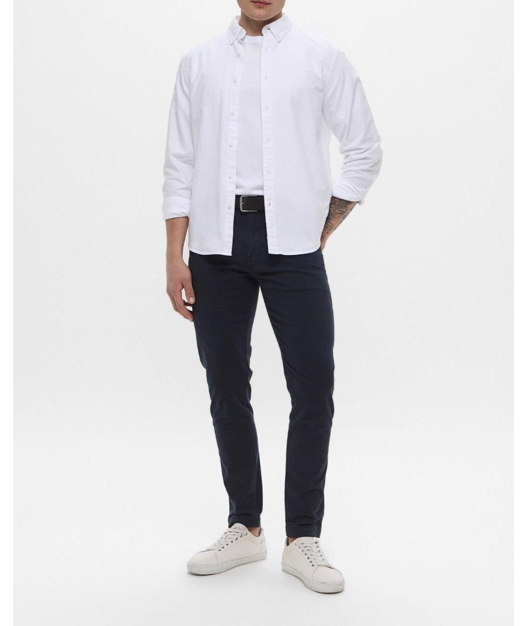 LEVI'S Белая хлопковая кэжуал рубашка, фото 7