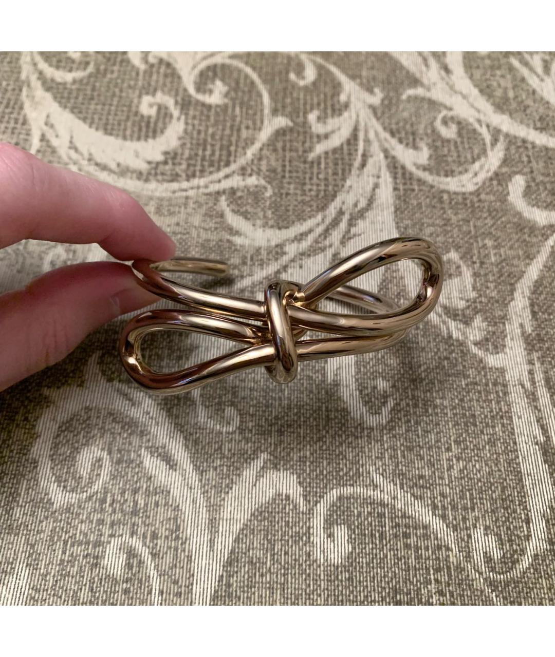 BALENCIAGA Золотой металлический браслет, фото 7