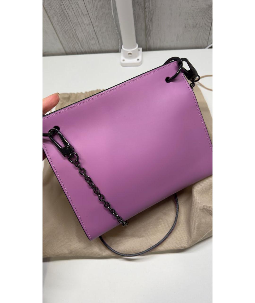 COCCINELLE Розовая кожаная сумка через плечо, фото 3