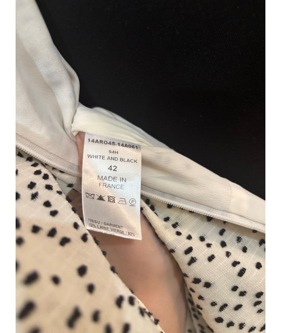 CHLOE Белое шерстяное повседневное платье, фото 6