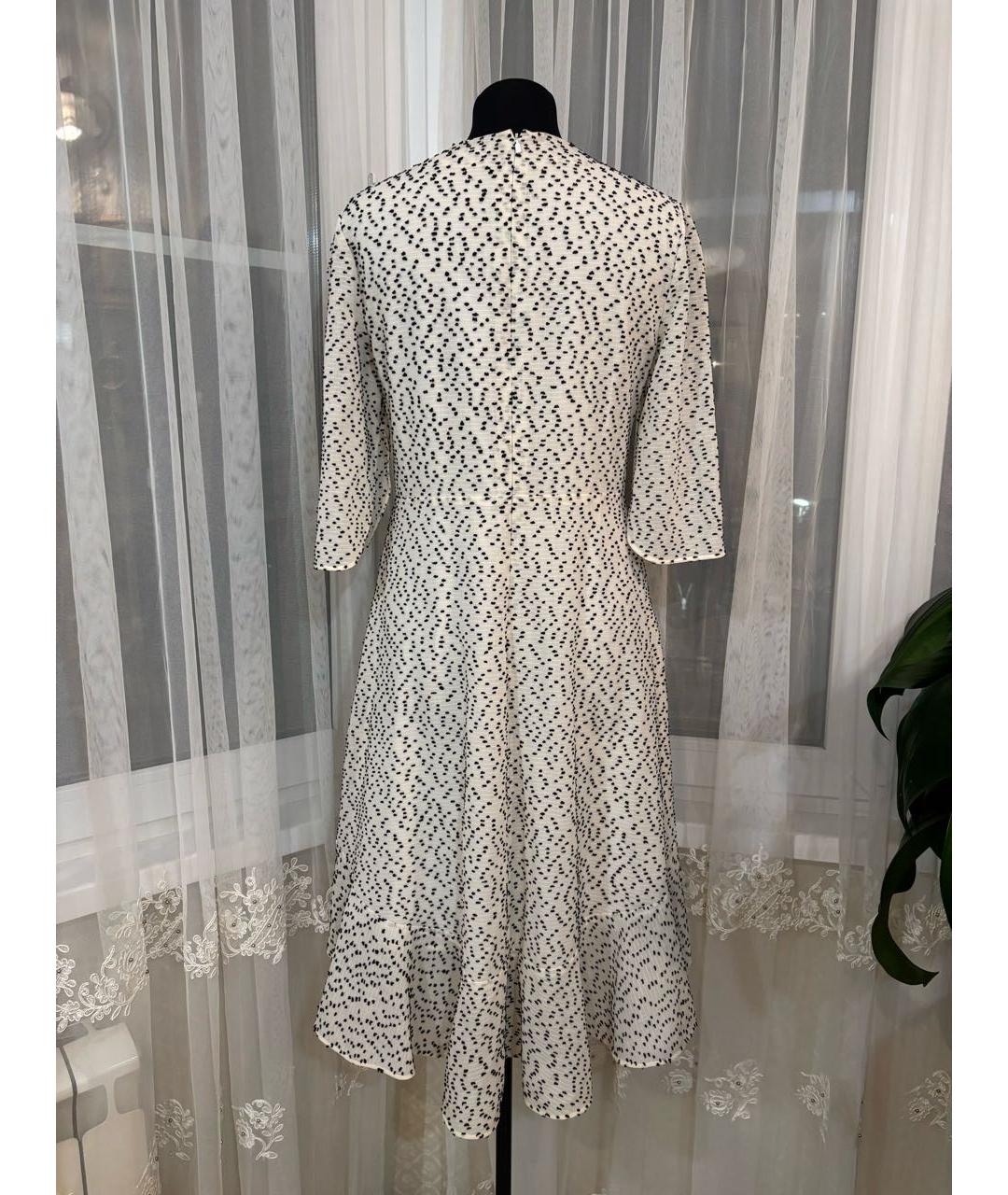 CHLOE Белое шерстяное повседневное платье, фото 4