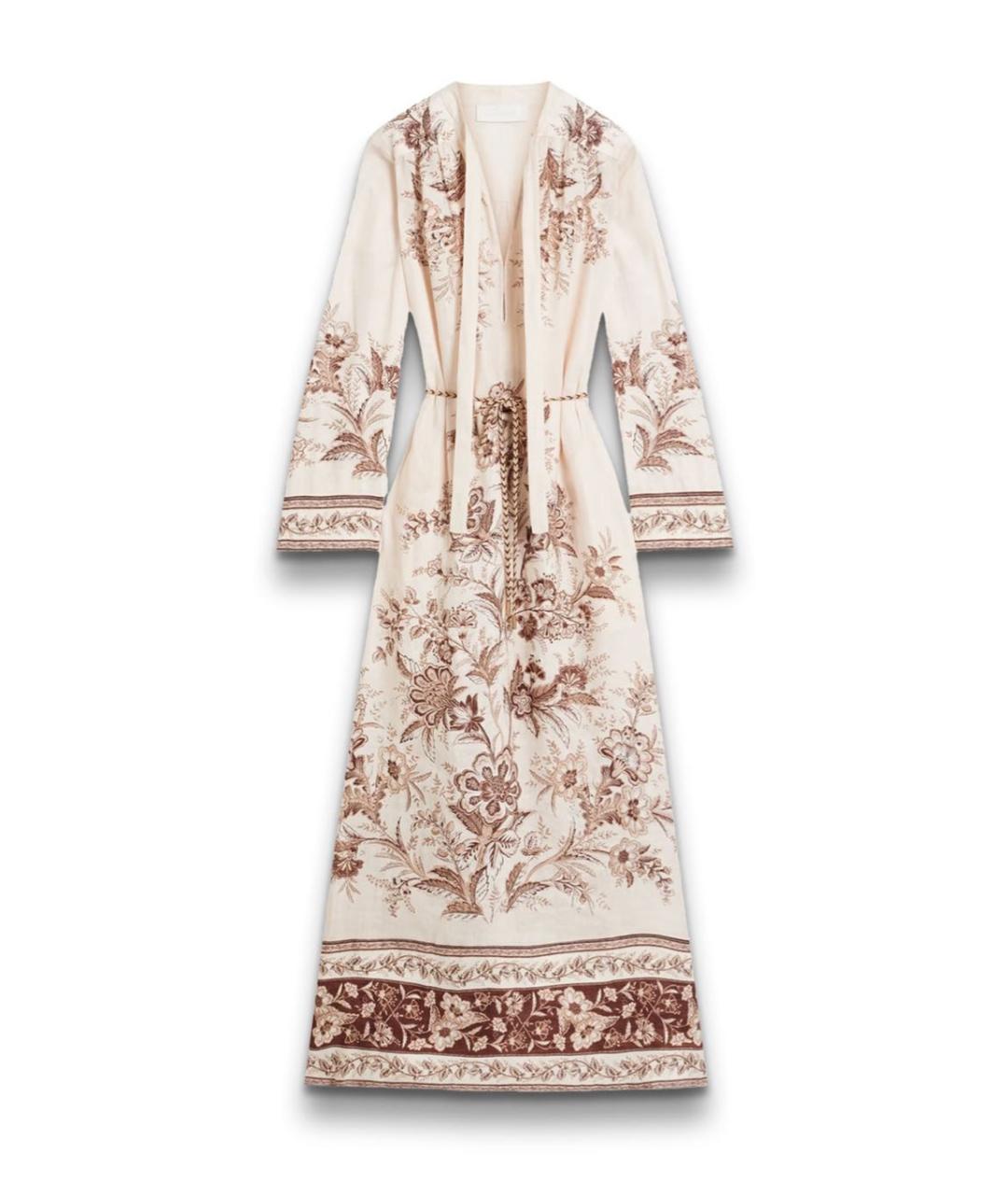 ZIMMERMANN Мульти льняное вечернее платье, фото 1