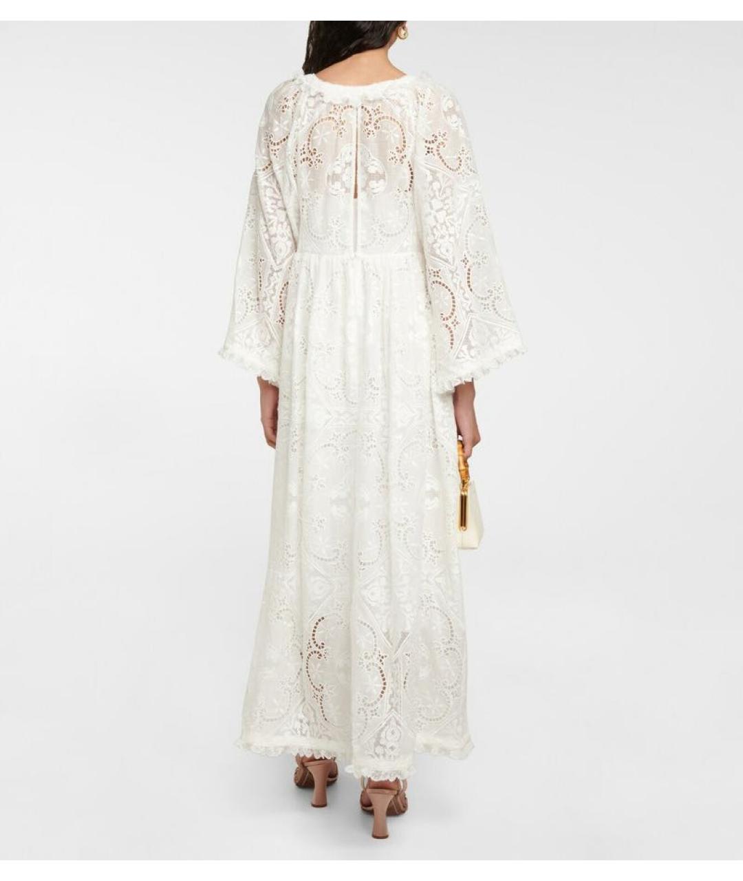 ZIMMERMANN Белое льняное вечернее платье, фото 4