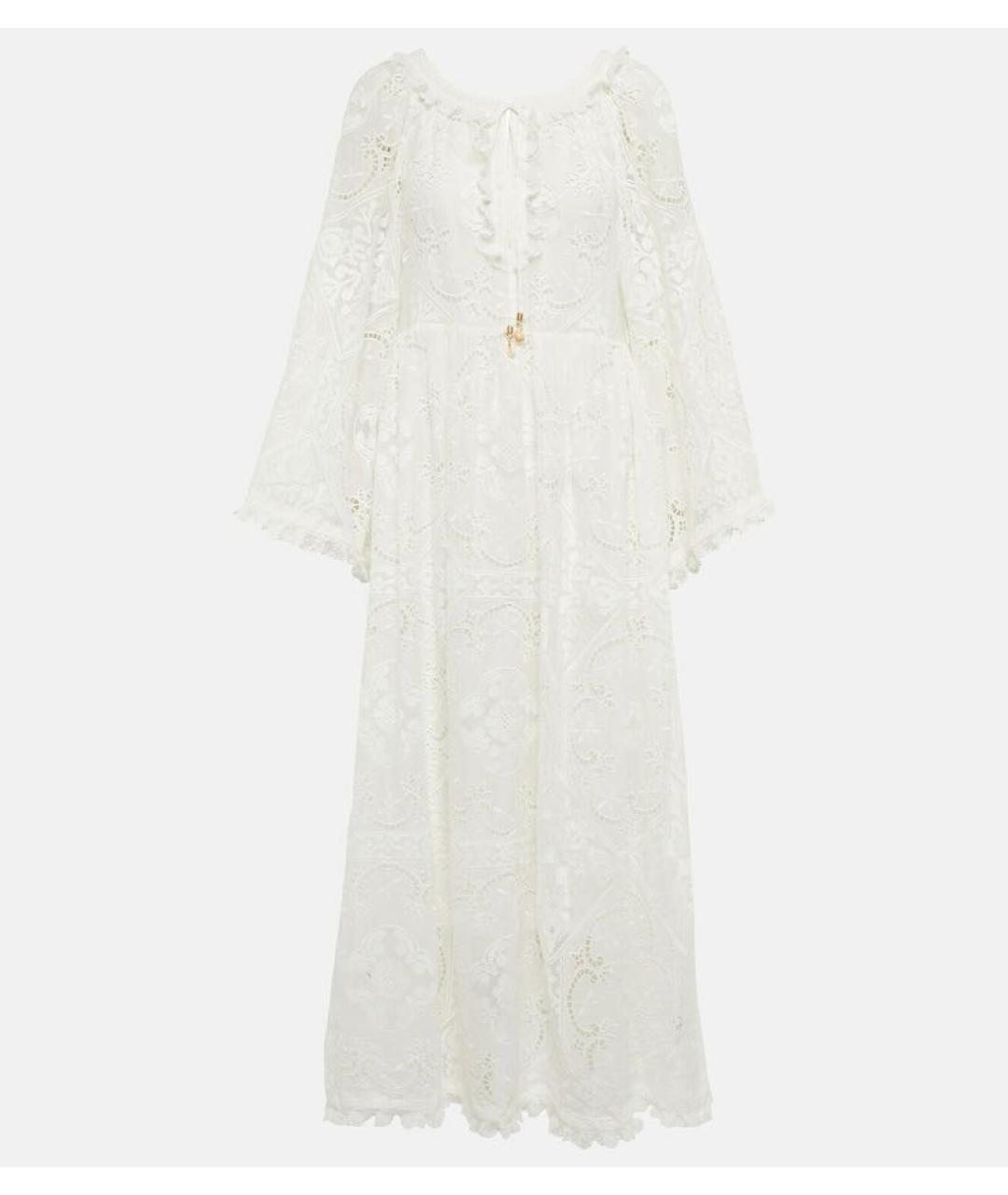 ZIMMERMANN Белое льняное вечернее платье, фото 6