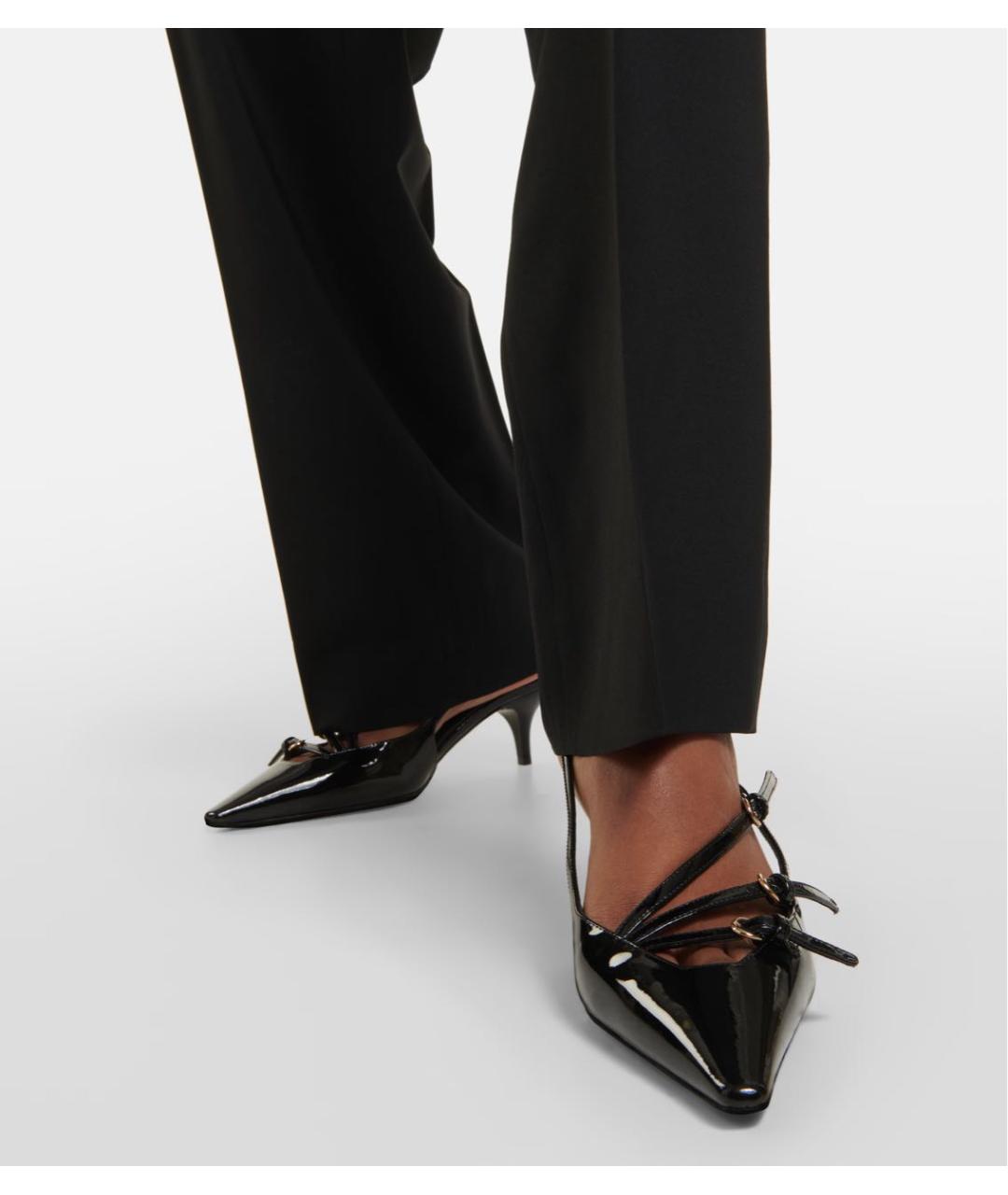 MIU MIU Черные туфли из лакированной кожи, фото 4