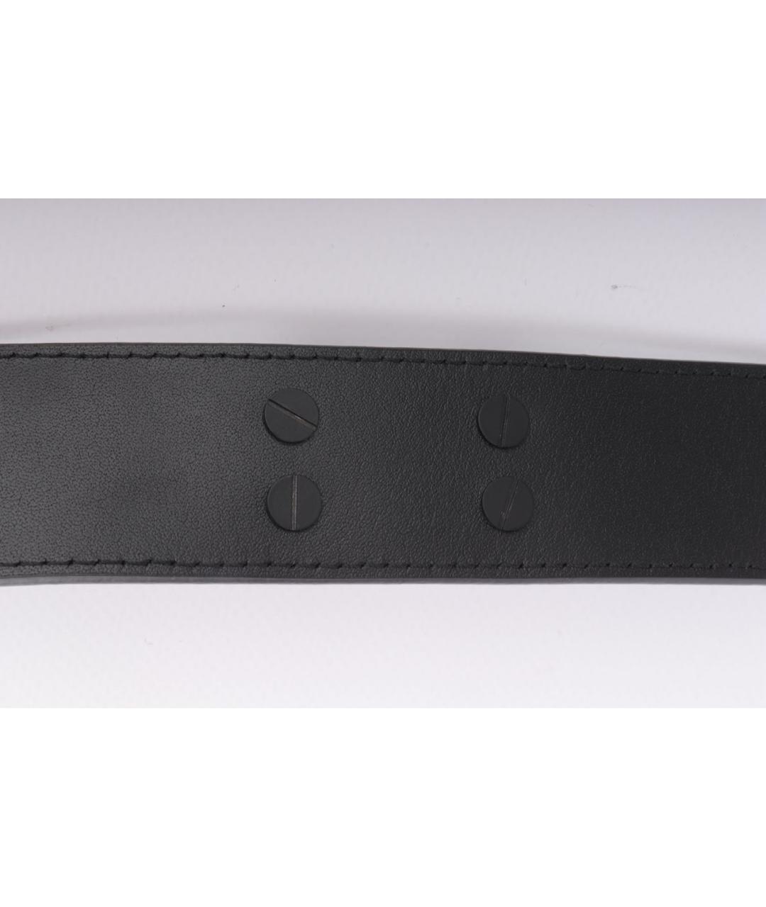 LOUIS VUITTON Черный кожаный ремень, фото 7