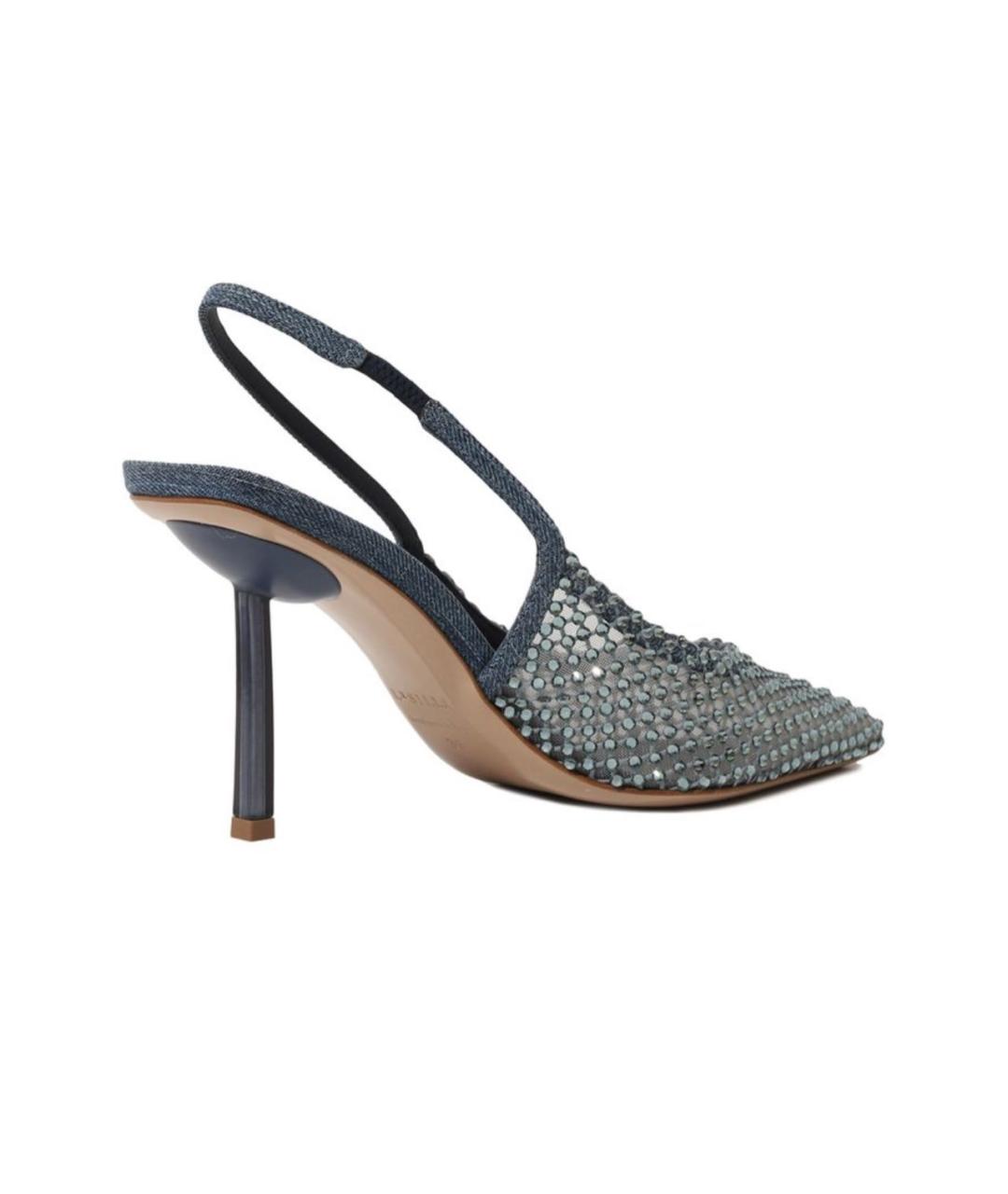 LE SILLA Синие текстильные туфли, фото 4