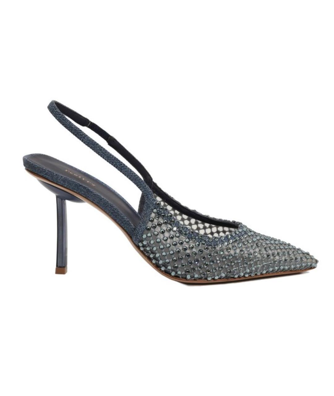 LE SILLA Синие текстильные туфли, фото 1