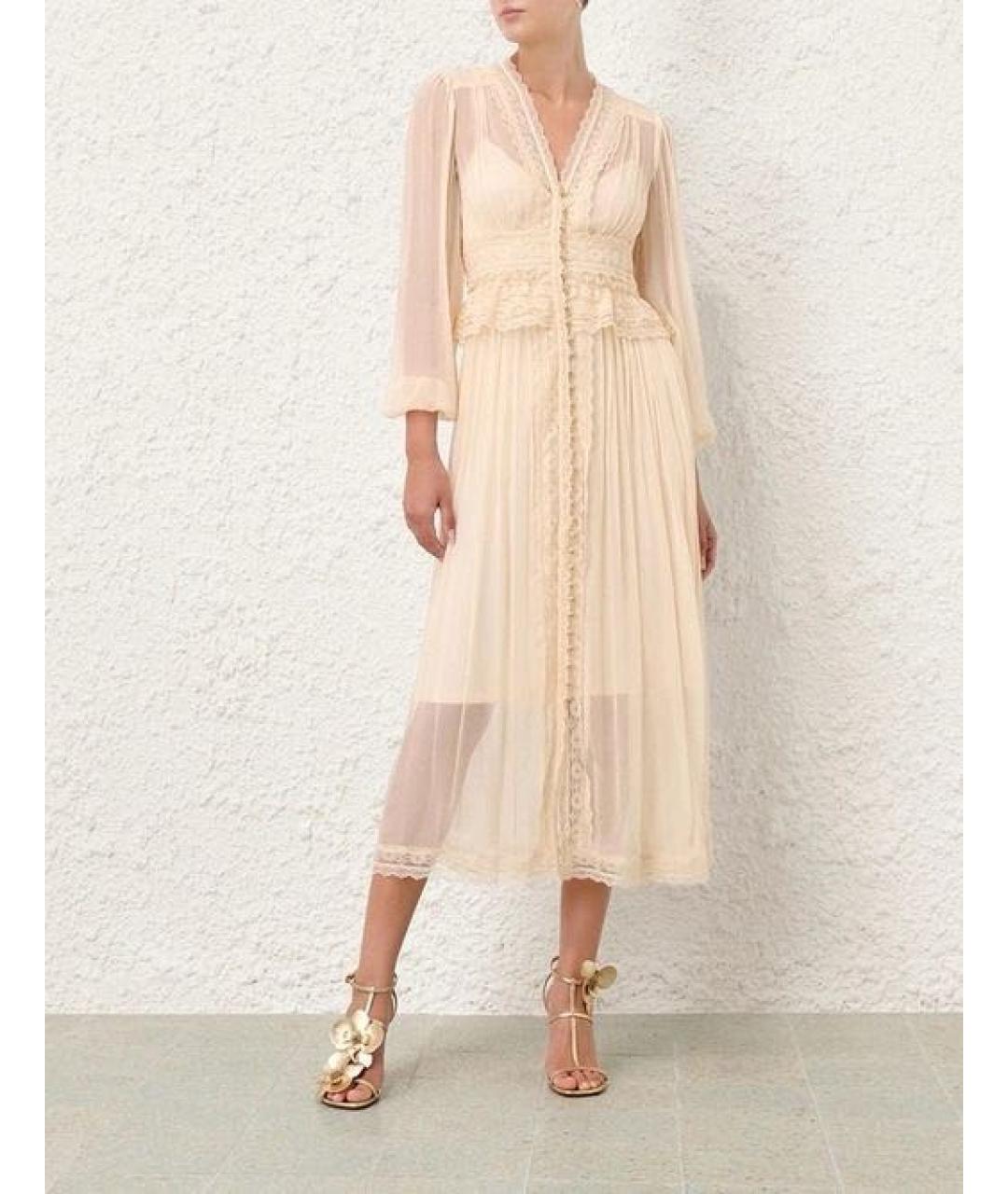 ZIMMERMANN Бежевое вечернее платье, фото 2