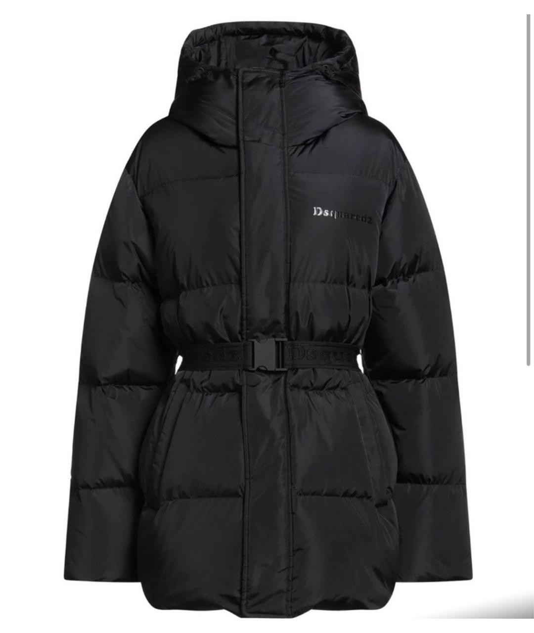 DSQUARED2 Черная полиэстеровая куртка, фото 9
