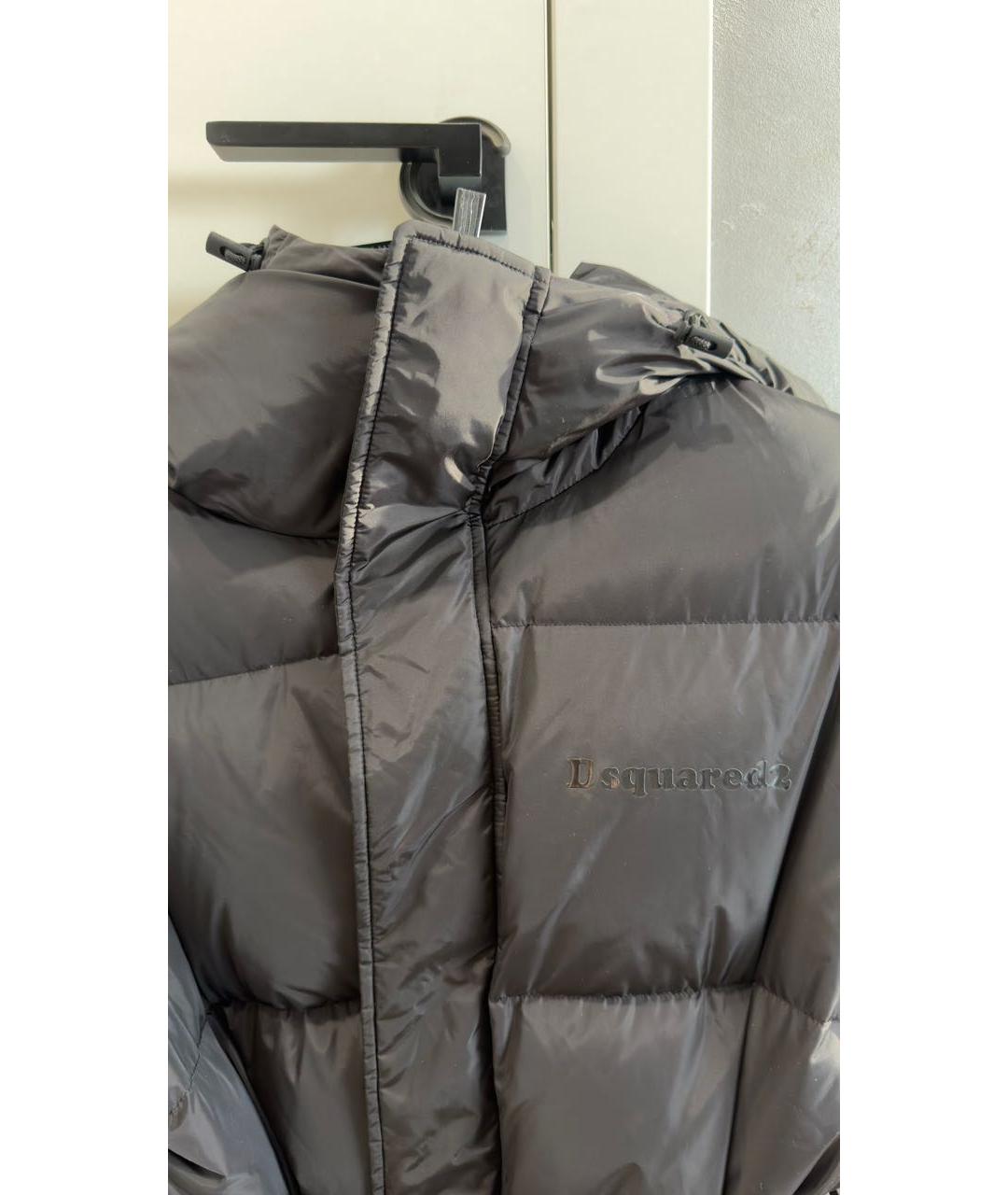 DSQUARED2 Черная полиэстеровая куртка, фото 5