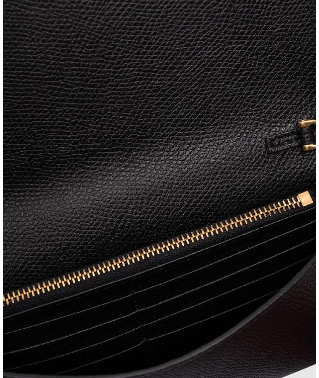 VALENTINO Черная кожаная сумка через плечо, фото 3