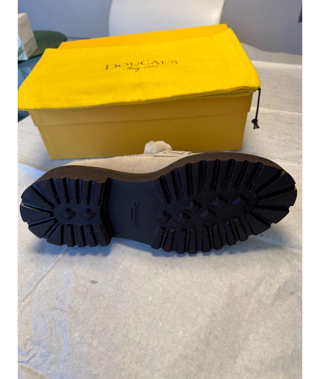 DOUCAL'S Бежевые замшевые лоферы, фото 6