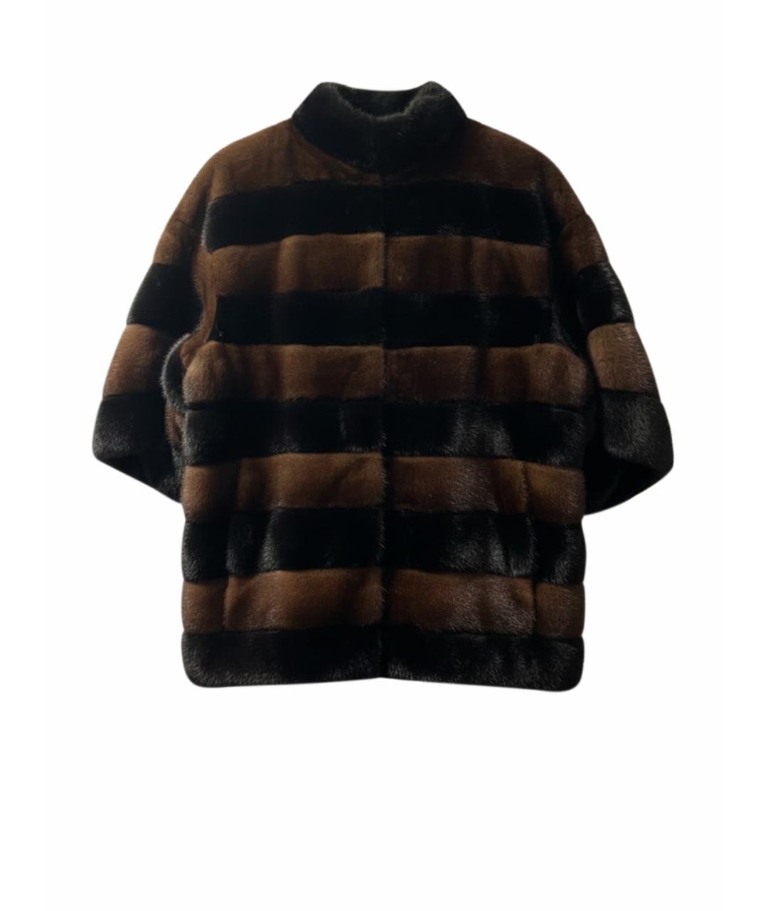 FENDI Коричневая меховая дубленка/шуба, фото 1