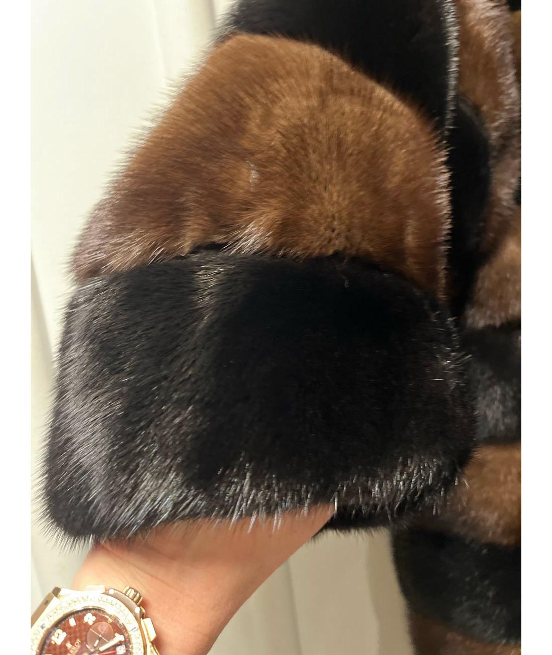 FENDI Коричневая меховая дубленка/шуба, фото 5