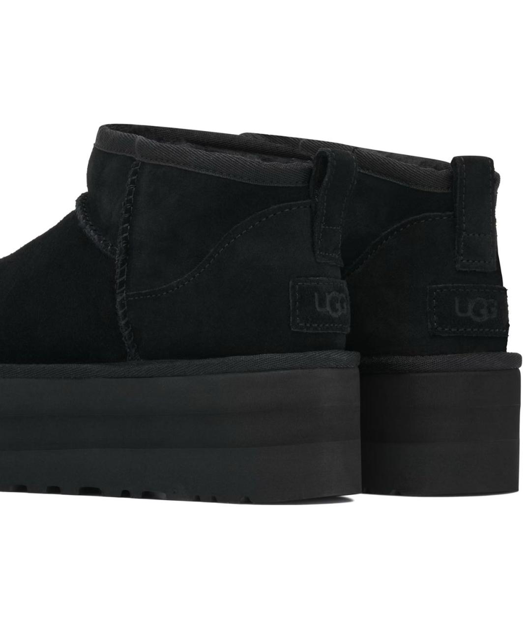 UGG AUSTRALIA Черные замшевые ботинки, фото 3