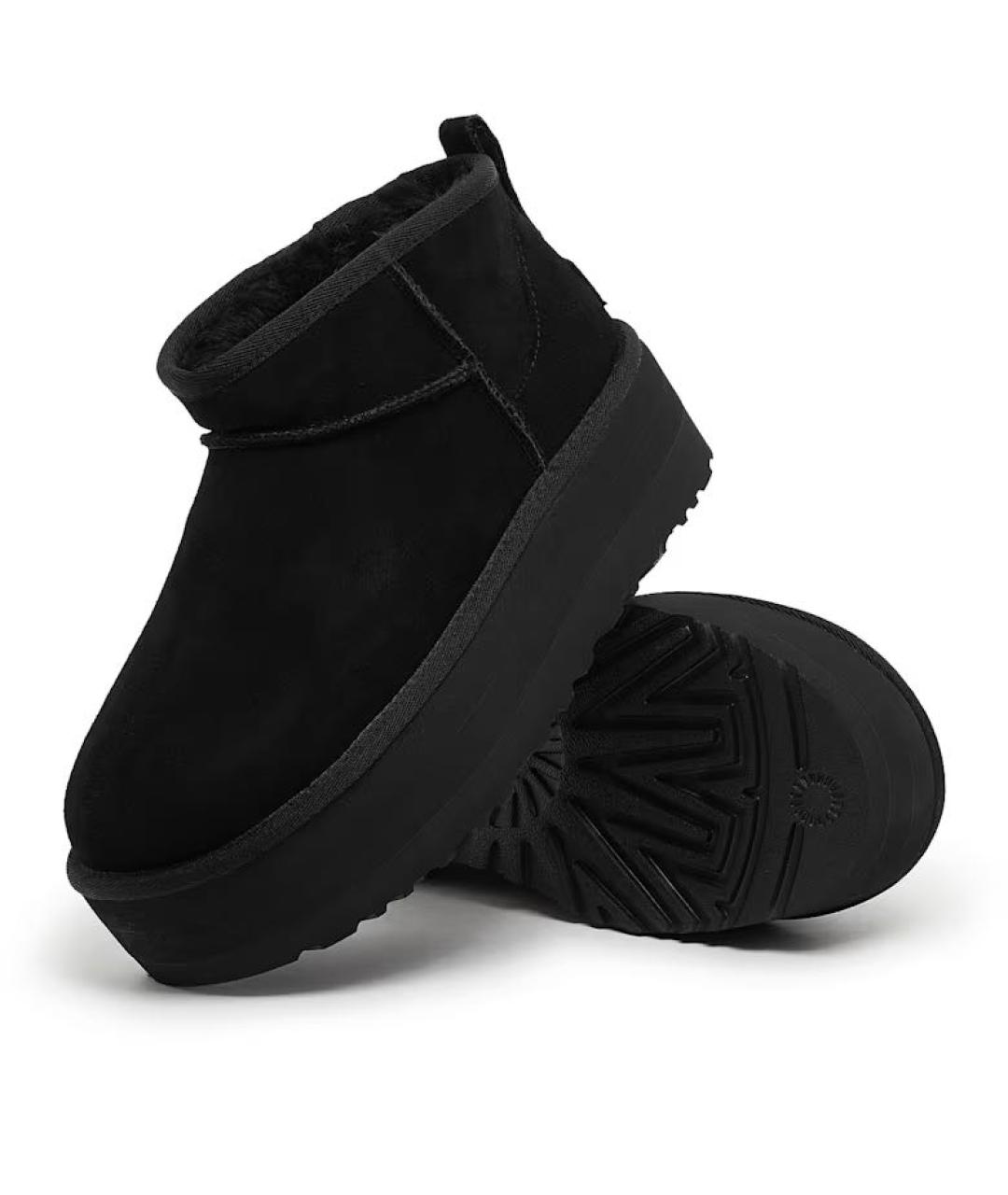 UGG AUSTRALIA Черные замшевые ботинки, фото 8