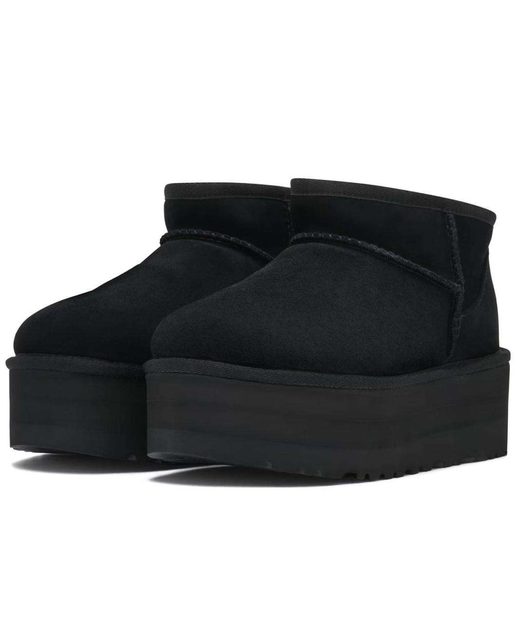 UGG AUSTRALIA Черные замшевые ботинки, фото 6