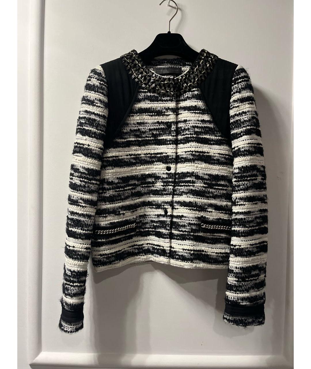 PROENZA SCHOULER Антрацитовый твидовый жакет/пиджак, фото 7