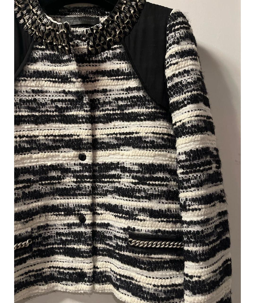 PROENZA SCHOULER Антрацитовый твидовый жакет/пиджак, фото 6