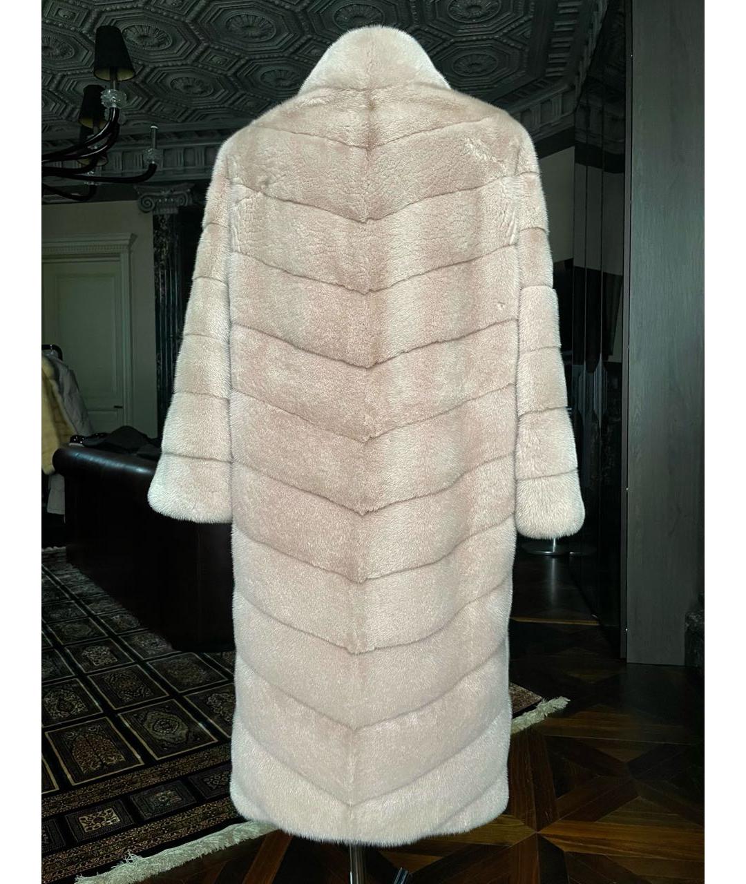 BRASCHI Розовая меховая шуба, фото 2