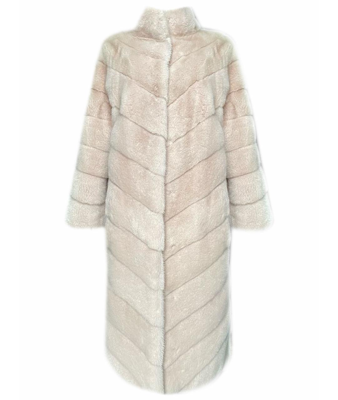 BRASCHI Розовая меховая шуба, фото 1