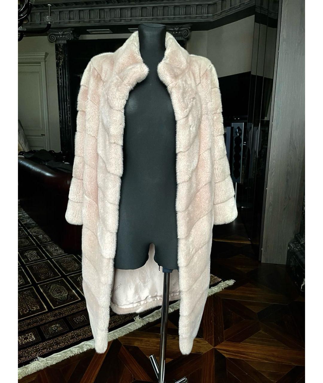 BRASCHI Розовая меховая шуба, фото 7