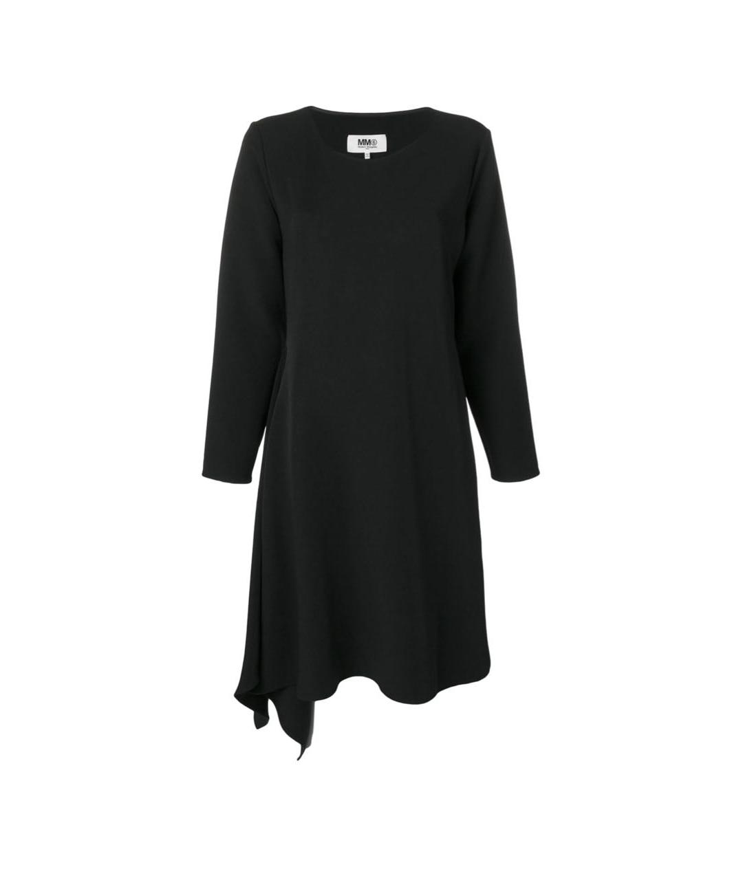 MM6 MAISON MARGIELA Черное хлопковое вечернее платье, фото 9