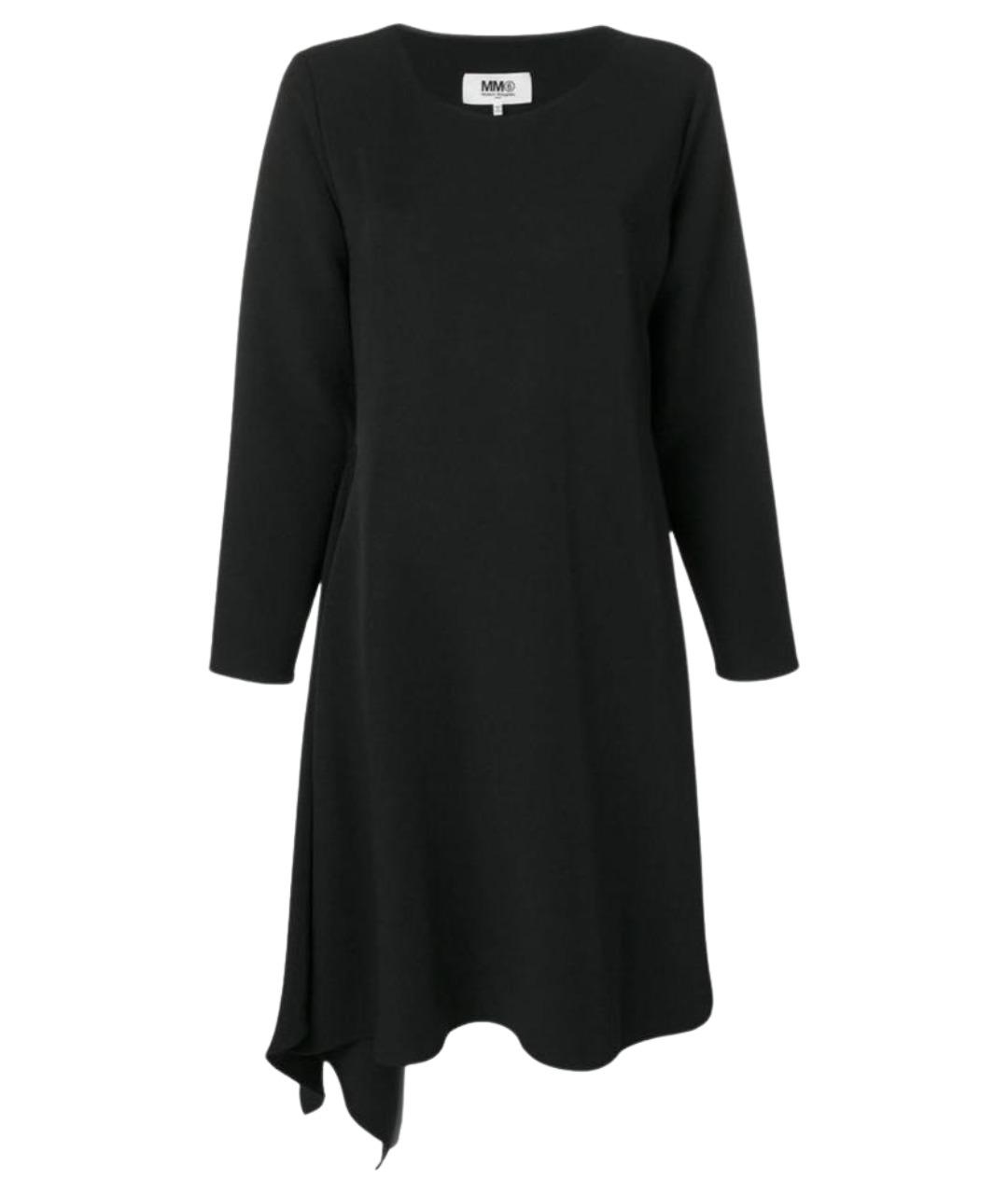 MM6 MAISON MARGIELA Черное хлопковое вечернее платье, фото 1