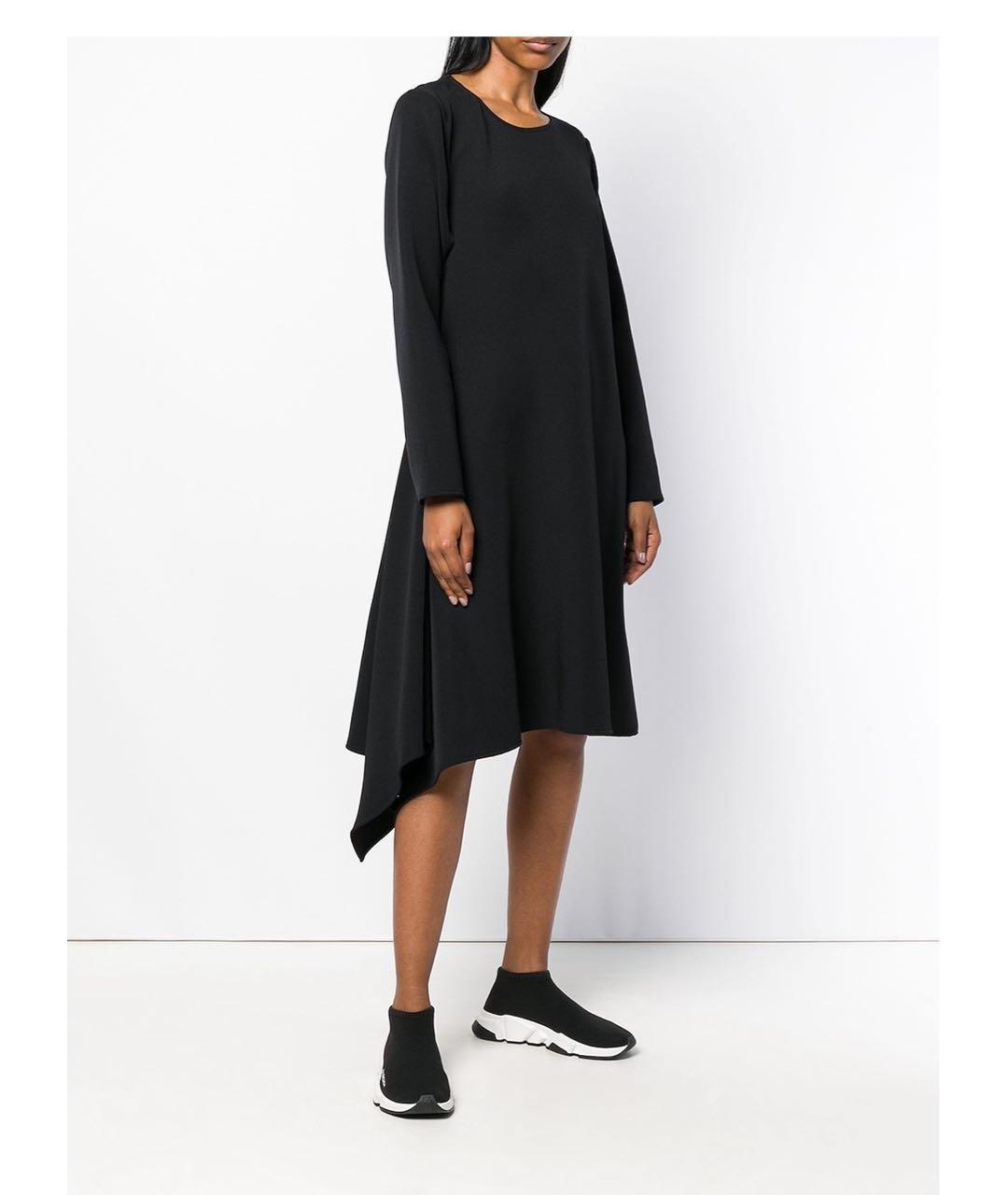 MM6 MAISON MARGIELA Черное хлопковое вечернее платье, фото 2