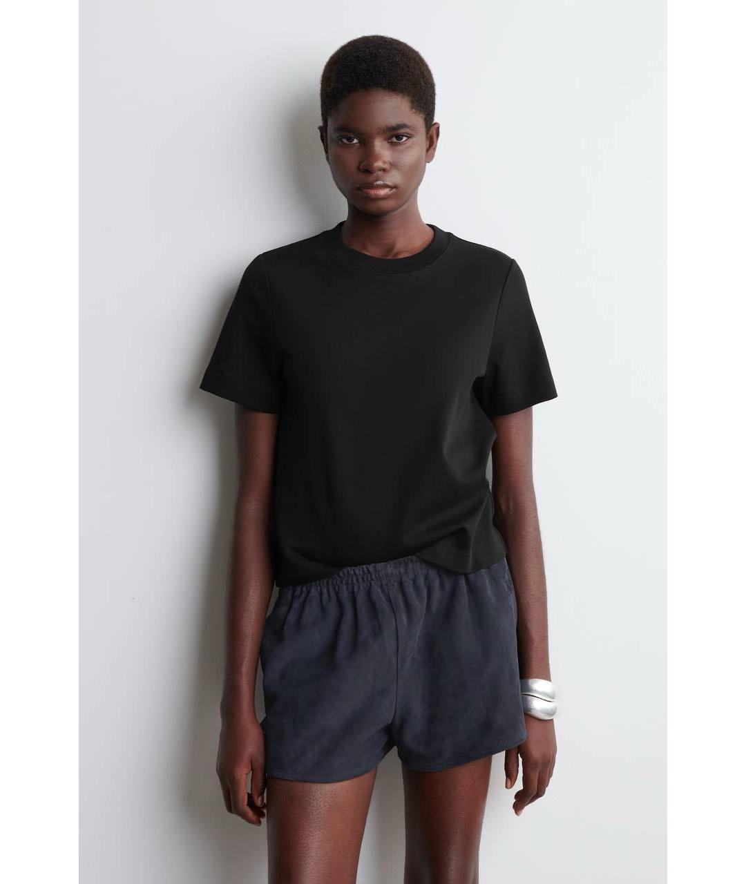 COS Черная хлопковая футболка, фото 3