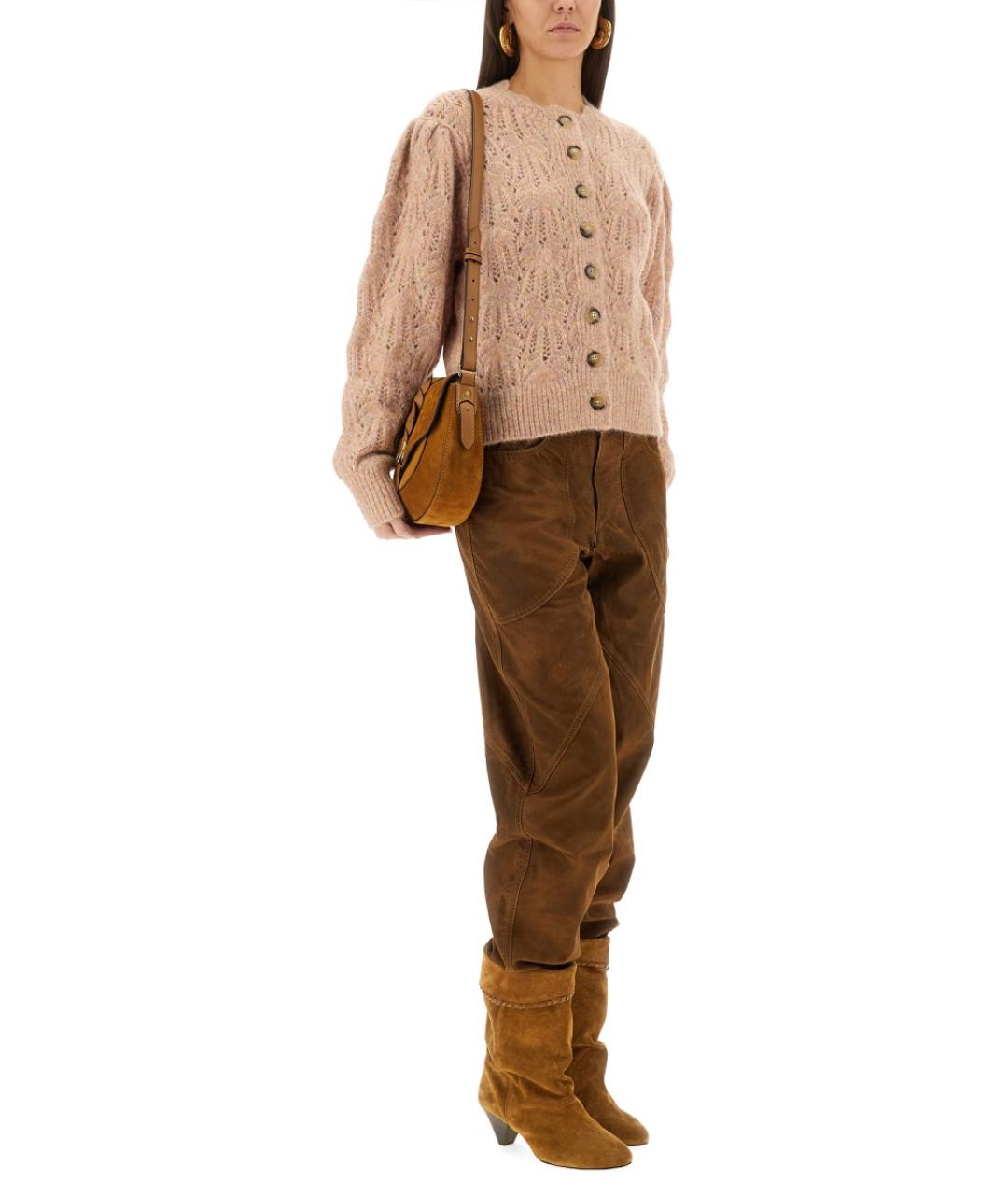 ISABEL MARANT ETOILE Бежевый шерстяной кардиган, фото 2