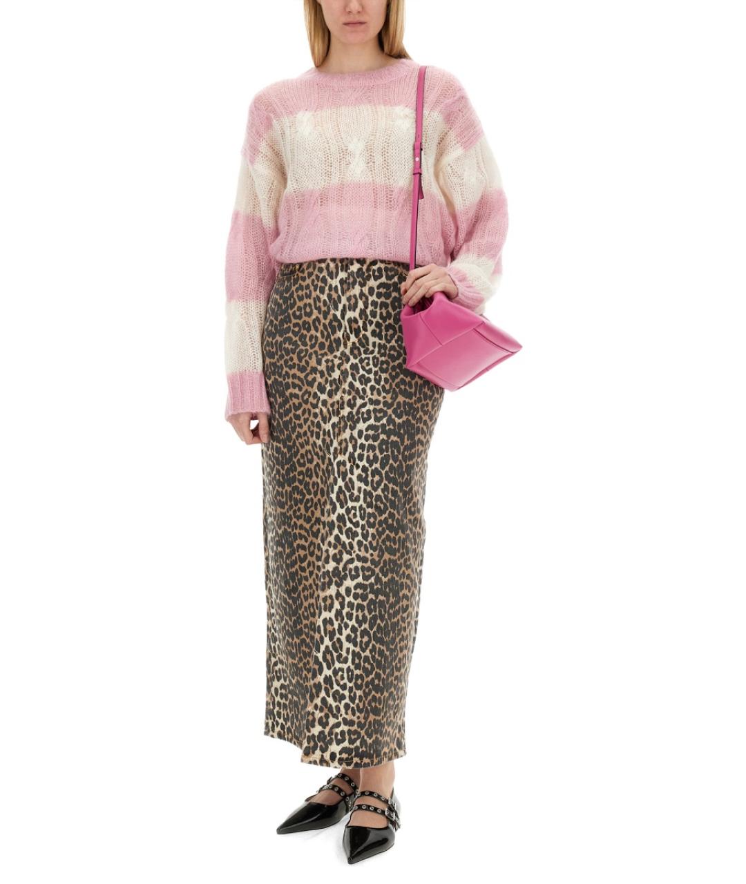 GANNI Мульти хлопковая юбка макси, фото 5