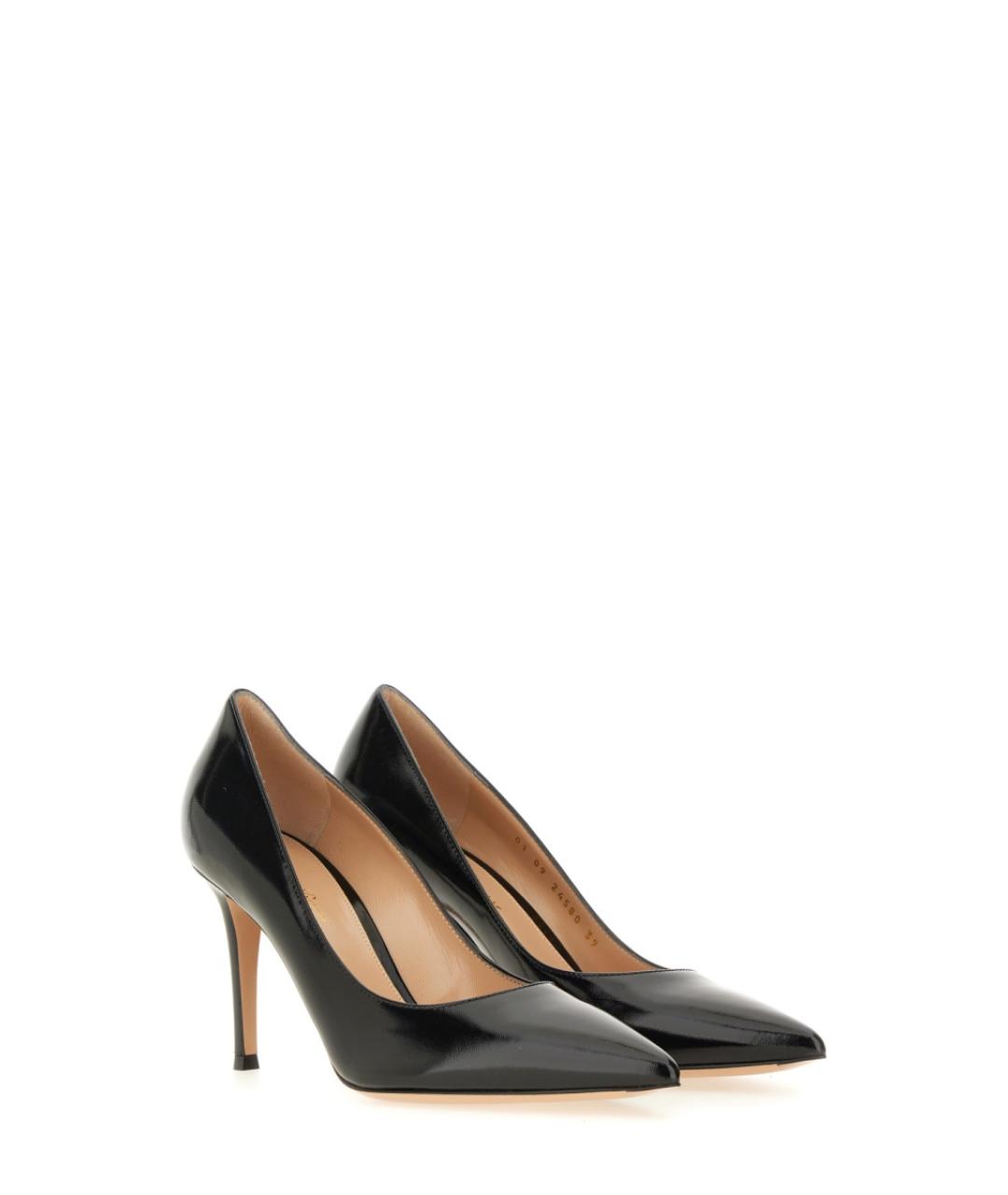 GIANVITO ROSSI Черные кожаные туфли, фото 2