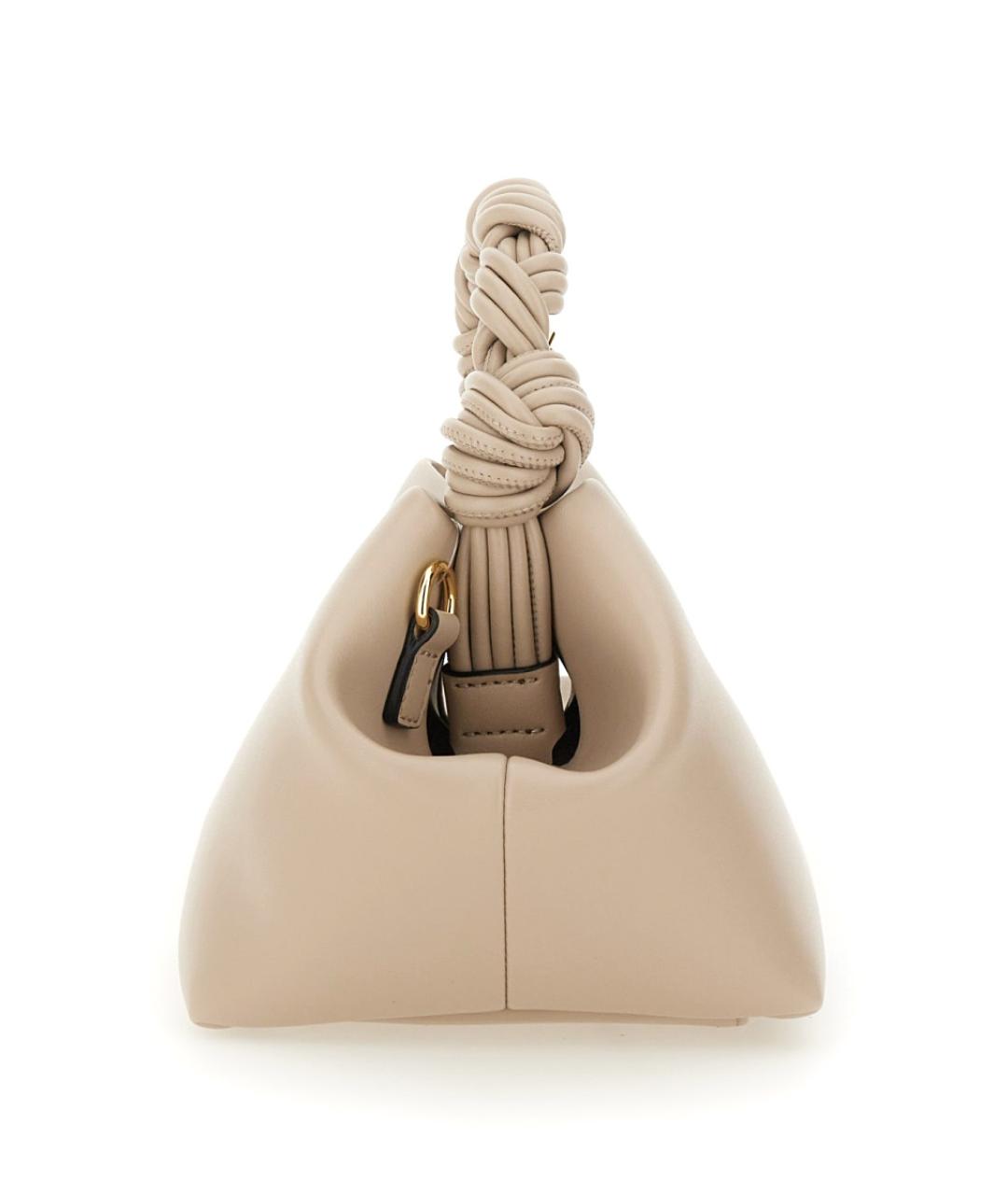 GANNI Бежевая кожаная сумка через плечо, фото 4