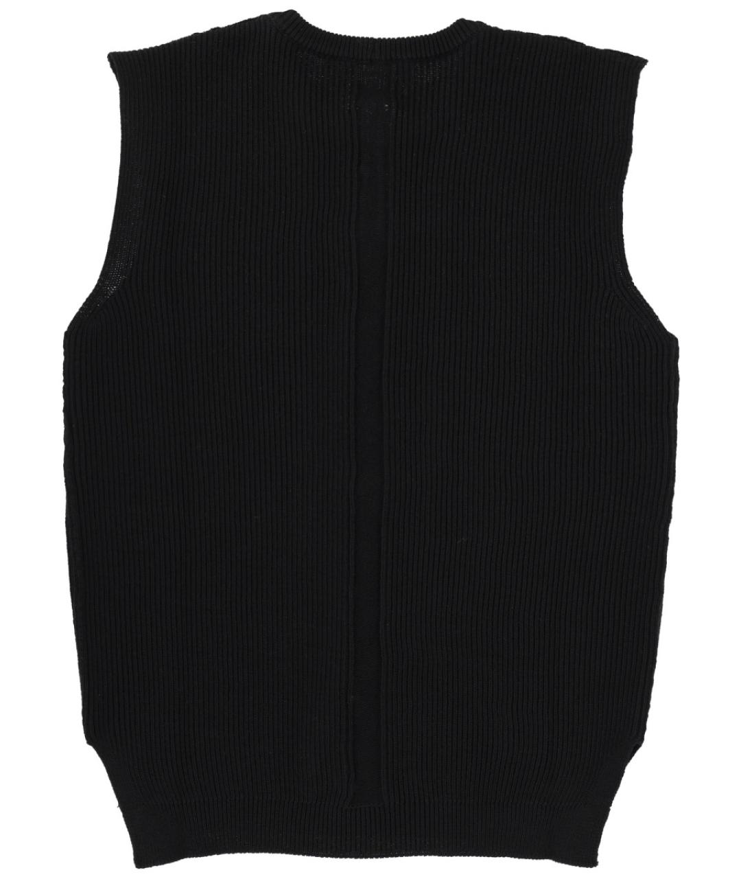 RICK OWENS Черная шерстяная жилетка, фото 3