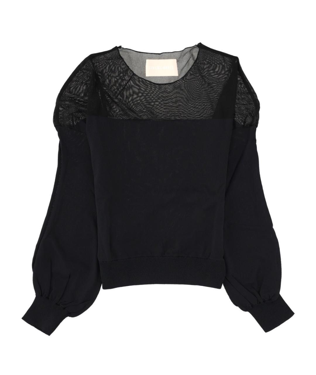 CIRCUS HOTEL Черная вискозная блузы, фото 1