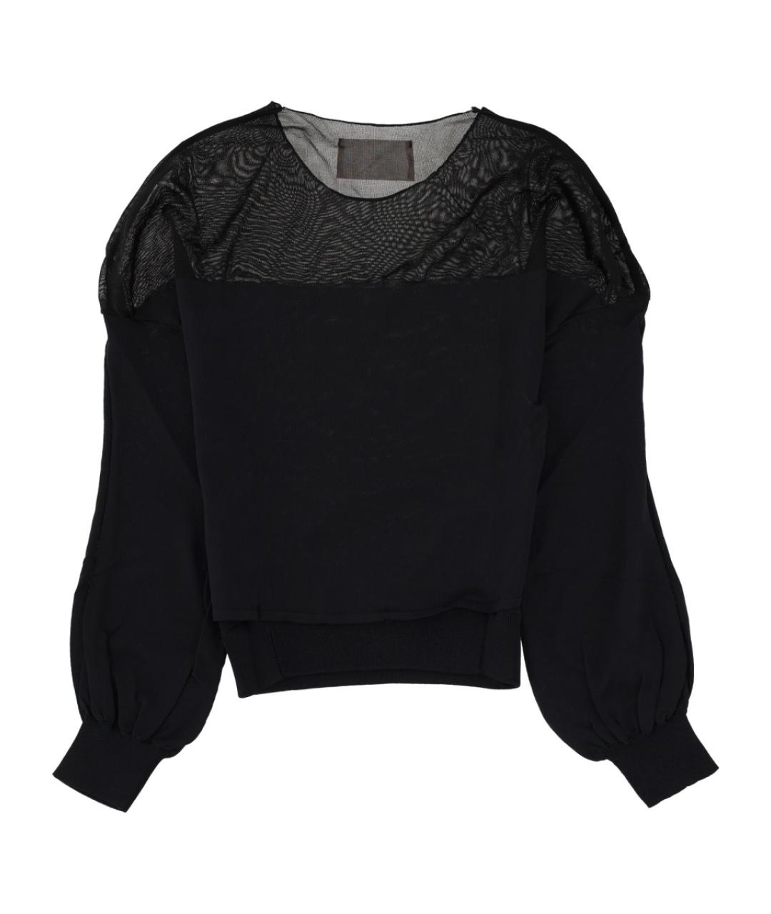 CIRCUS HOTEL Черная вискозная блузы, фото 2