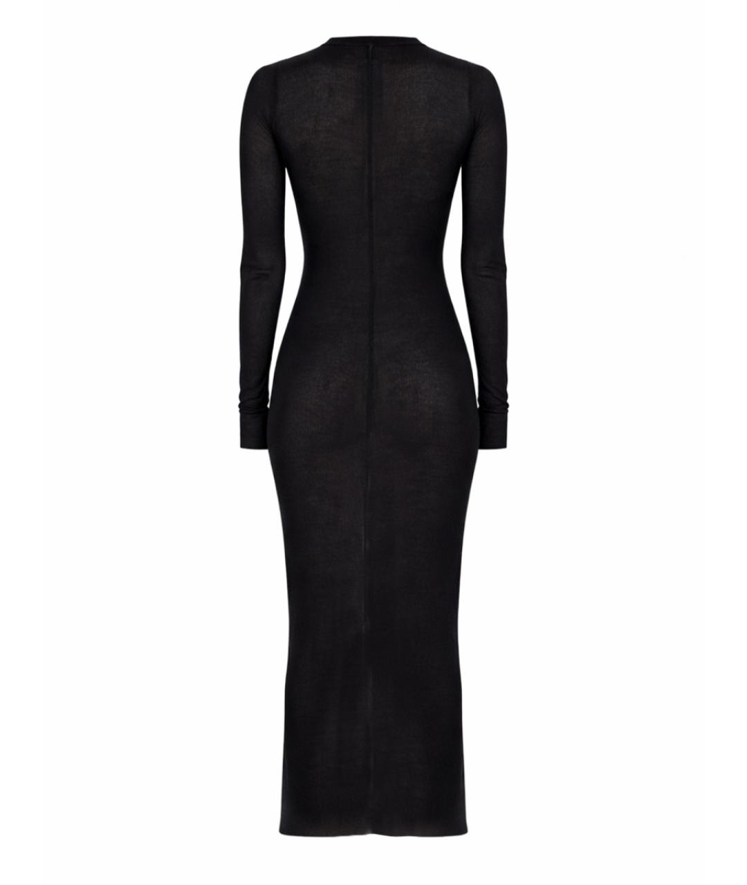 RICK OWENS Черное вискозное повседневное платье, фото 3