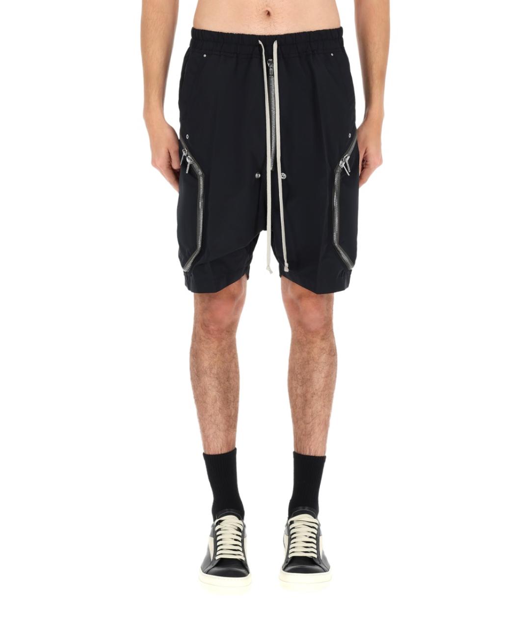 RICK OWENS Черные полиэстеровые шорты, фото 6