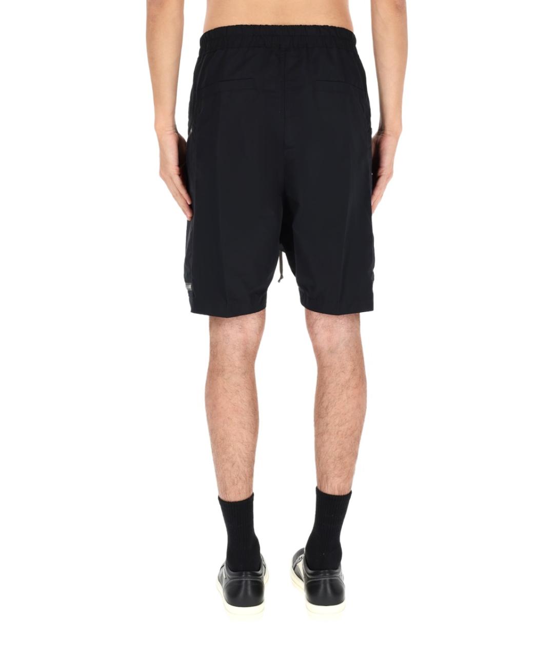 RICK OWENS Черные полиэстеровые шорты, фото 5