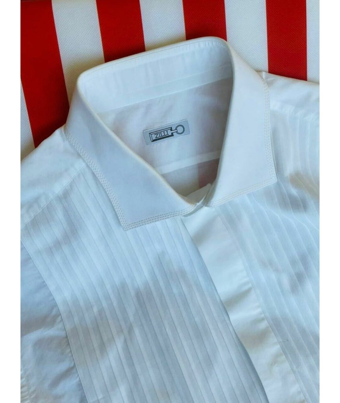 ZILLI Белая хлопковая классическая рубашка, фото 5